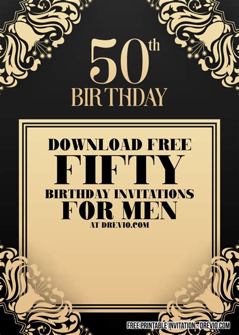 online 50th birthday invitations|Free 50th Birthday Party Invitation Templates .